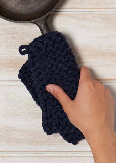 Knit Midnight Pot Holder