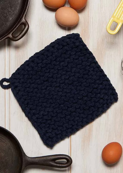 Knit Midnight Pot Holder