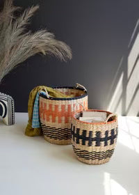 Set of 2 Woven Seagrass Baskets KA