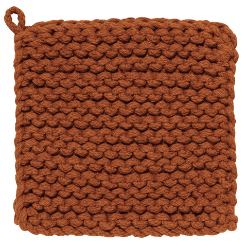 Pot Holder Knit Cinnamon Stick