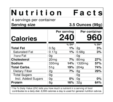 Nutritional Label